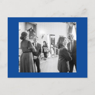 Cartão Postal Kamala Harris e Barack Obama