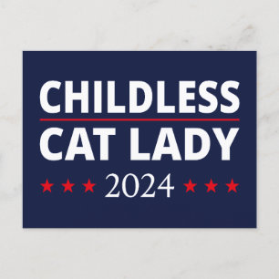 Cartão Postal Kamala Harris - Mulher Gato Infantil 2024 III