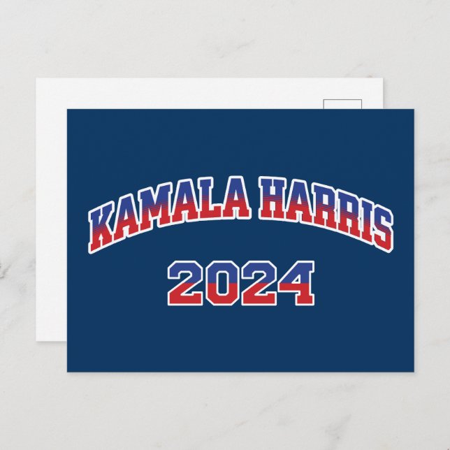 Cartão Postal Kamala Harris Para O Presidente 2024 (Frente/Verso)