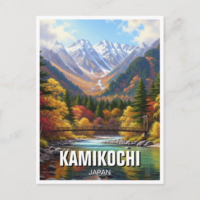 Cartão Postal Kamikochi Chubu-Sangaku Parque Nacional do Japão V (Frente)