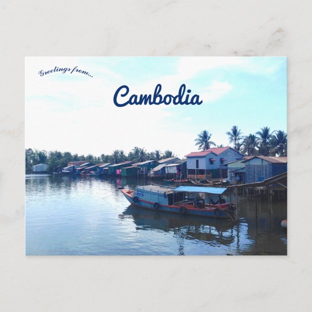 Cartão Postal Kampot Camboja (Frente)