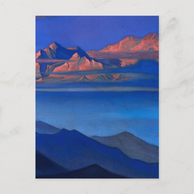 Cartão Postal "Kanchenjunga" por Nicholas Roerick (Frente)