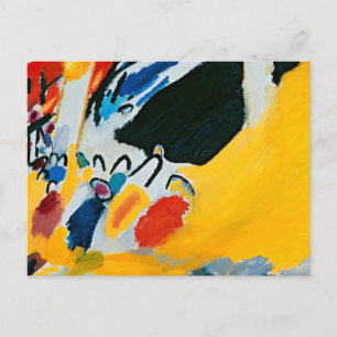 Cartão Postal Kandinski Impressão III Concerto Pintura Abstrata