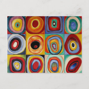 Cartão Postal Kandinsky Abstrato Art