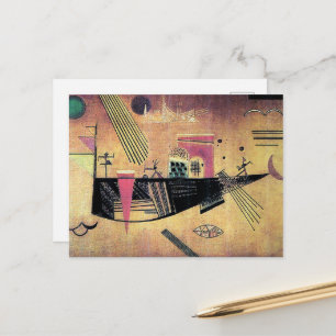 Cartão Postal Kandinsky - Capricioso, pintura famosa,