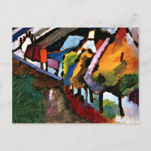 Cartão Postal Kandinsky - Castelo e Igreja de Murnau