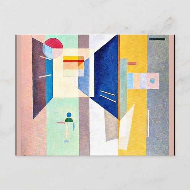 Cartão Postal Kandinsky - Depois Da Direita - À Esquerda (Frente)