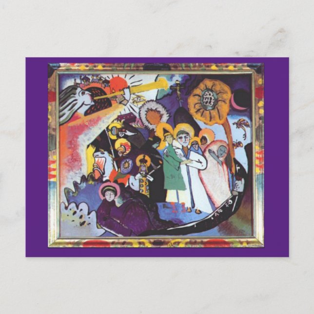 Cartão Postal Kandinsky, Dia dos Santos, Belas Artes (Frente)