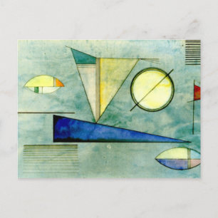 Cartão Postal Kandinsky - Haze, abstrato trabalho de arte,
