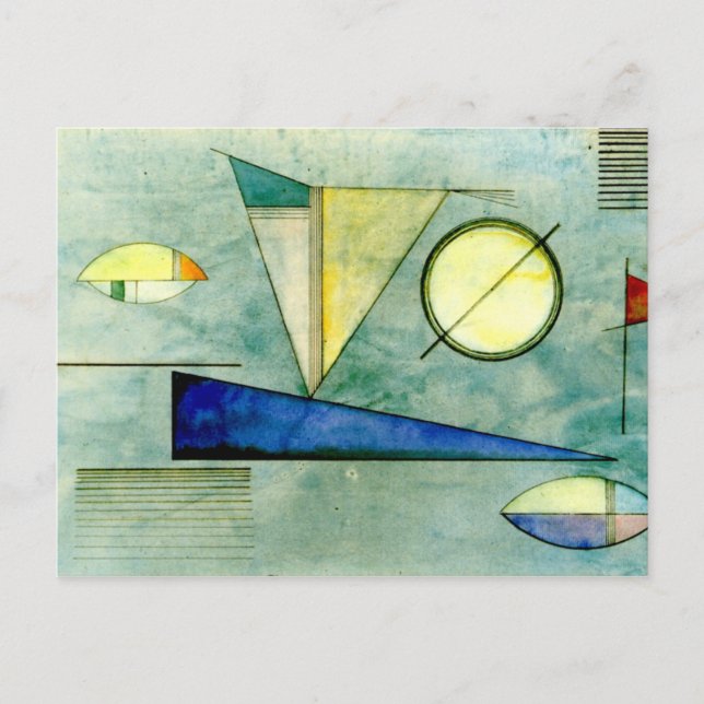 Cartão Postal Kandinsky - Haze, abstrato trabalho de arte, (Frente)