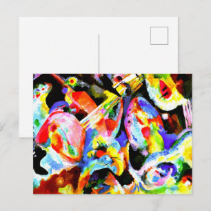 Cartão Postal Kandinsky - Inundação Improvização,