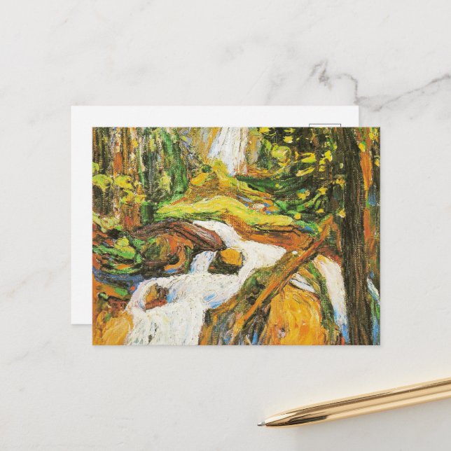 Cartão Postal Kandinsky - Kochel: Cachoeira I, (Frente/Verso In Situ)