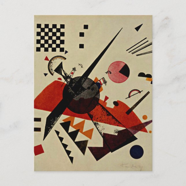 Cartão Postal Kandinsky - Laranja (Frente)