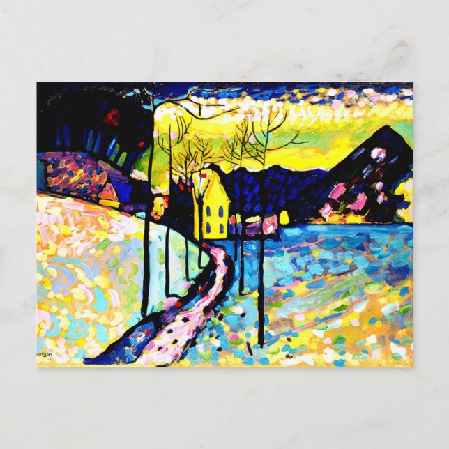 Cartão Postal Kandinsky - Paisagem de inverno (Frente)