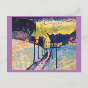 Cartão Postal Kandinsky, Paisagem de inverno, Belas Artes