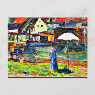Cartão Postal Kandinsky - Pintura de Gabriele Munter em Kallmunz