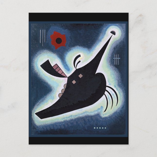 Cartão Postal Kandinsky - Quadrado Preto Pontiagudo (Frente)