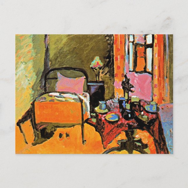 Cartão Postal Kandinsky - Quarto em Aintmillerstrasse, (Frente)
