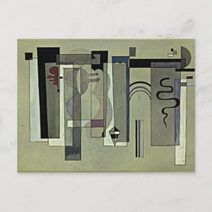 Cartão Postal Kandinsky - Reunião de Superfícies, abstrato