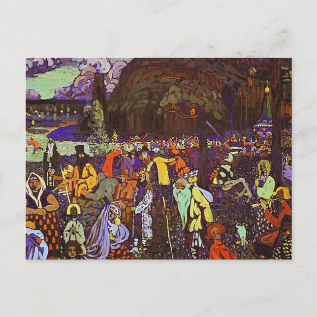 Cartão Postal Kandinsky - Vida Colorida, (Frente)