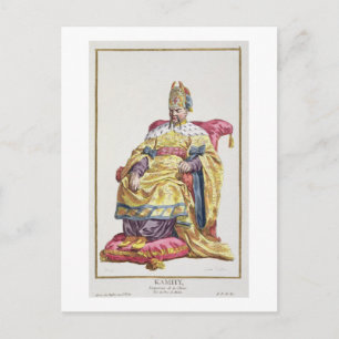 Cartão Postal Kang Tsi (1662-1722) Imperador de Manchu da China