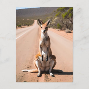 Cartão Postal Kangaroo no Exterior