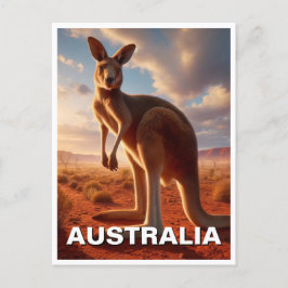 Cartão Postal Kangaroo no Exterior da Austrália