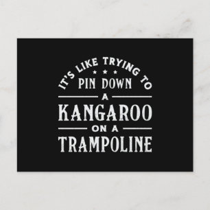 Cartão Postal Kangaroo: Trampoline De Gymnast
