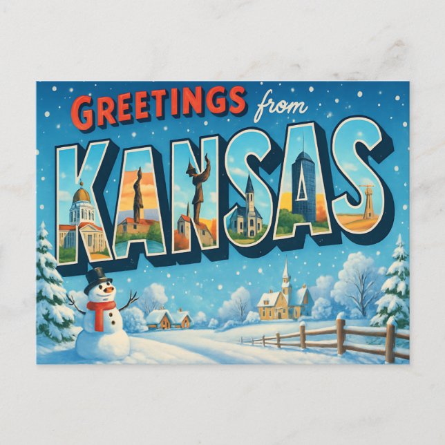 Cartão postal KANSAS (Frente)