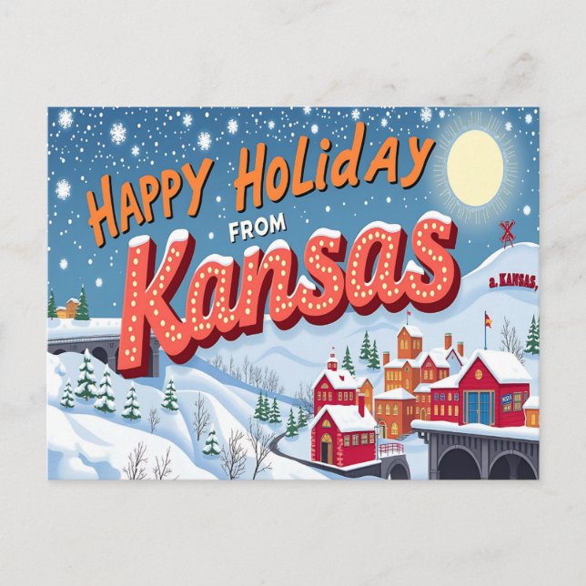 Cartão postal KANSAS (Frente)