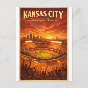 Cartão Postal KANSAS CITY – Coração do Jogo