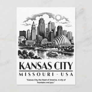 Cartão Postal Kansas City Missouri EUA
