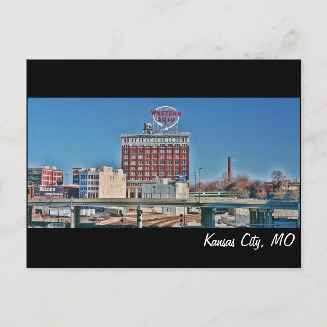 Cartão Postal Kansas City, MO Western Auto (Frente)