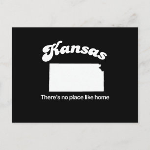 Cartão Postal Kansas - Não há lugar como camiseta caseira