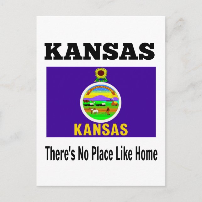 Cartão Postal Kansas, não há lugar como casa, (Frente)