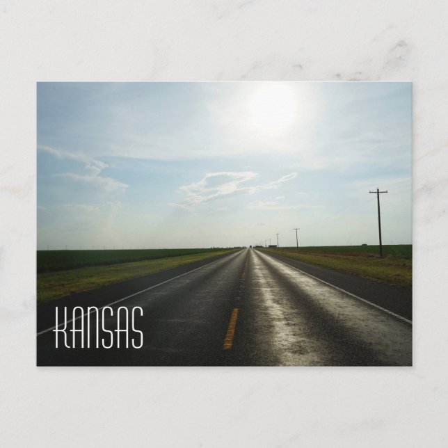Cartão Postal Kansas Prairie (Frente)