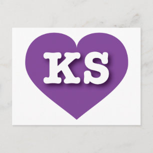 Cartão Postal Kansas Purple Heart - Big Love