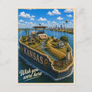 Cartão Postal Kansas   Wish You Were Here   Série de álbuns por 