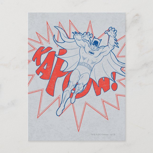 Cartão Postal KAPOW! Batman Graphic (Frente)