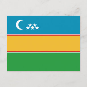 Cartão Postal Karakalpakstan Flag