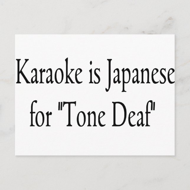 Cartão Postal Karaoke (Frente)