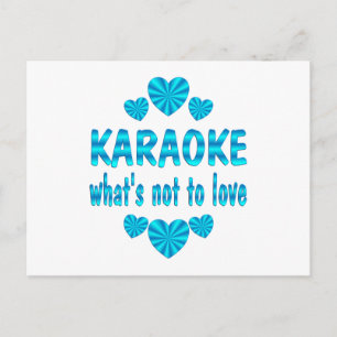 CARTÃO POSTAL KARAOKE LOVE