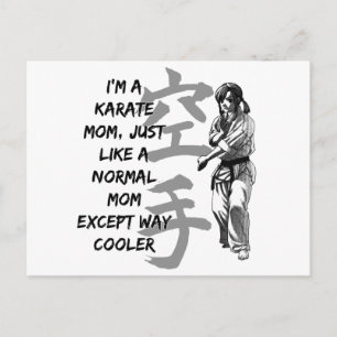 Cartão Postal Karate Mãe