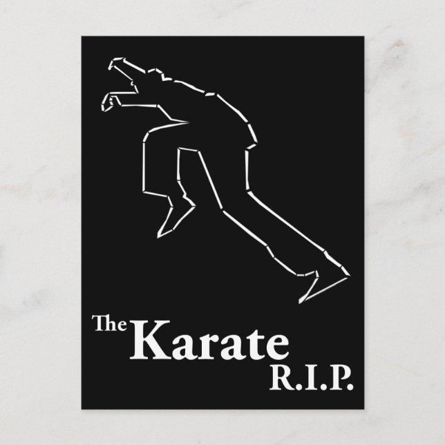 Cartão Postal Karate R.I.P. (Frente)