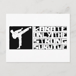 Cartão Postal Karate Survive