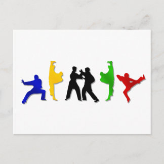 Cartão Postal Karate Taekwando MMA Martial Arts Mens Athlete