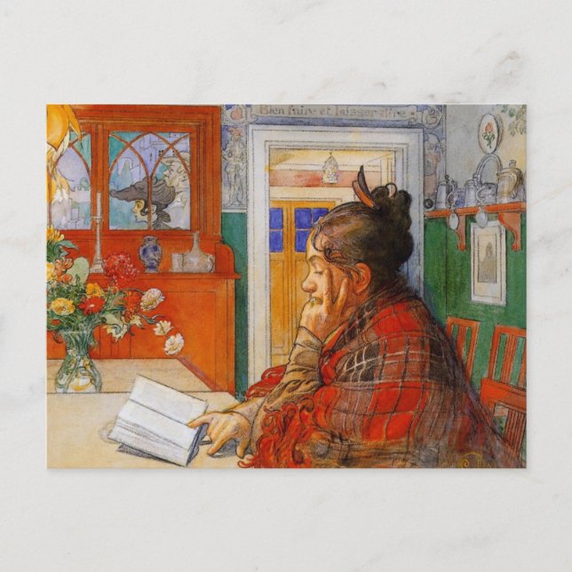 Cartão Postal Karin Reading (Frente)