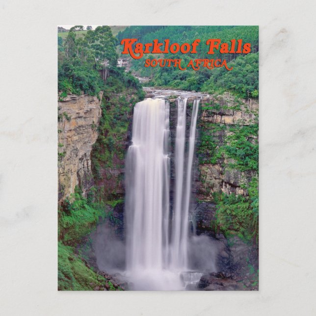 Cartão Postal Karkloof cai, África do Sul (Frente)