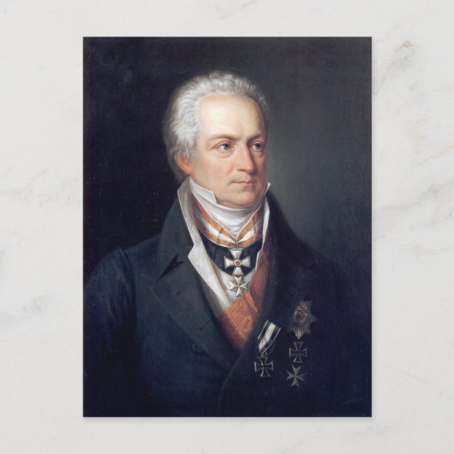 Cartão Postal Karl August von Hardenberg (Frente)
