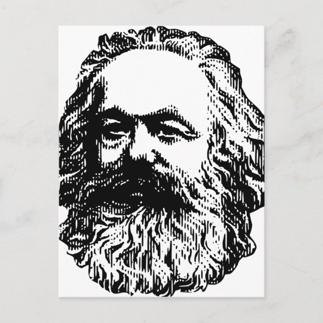 Cartão Postal Karl Marx (Frente)